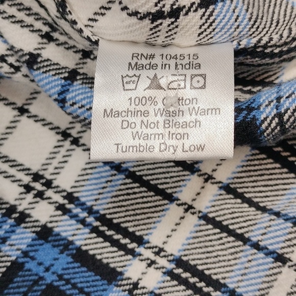 PD&C men's long sleeved button down flannel shirt sized 2X - Picture 5 of 8